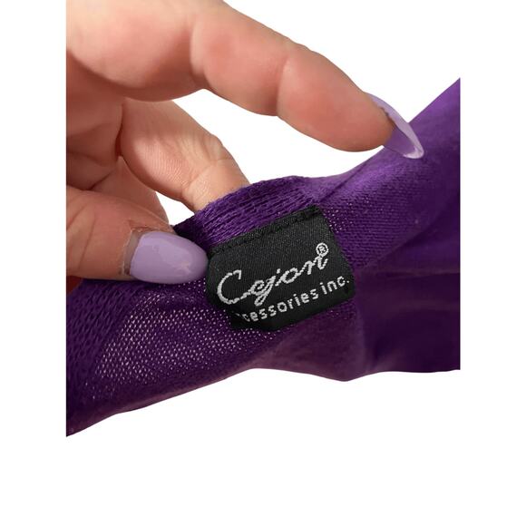 Cejon Purple Women's Acrylic One Size Shrug  Preppy Old Money Quiet Luxury - Picture 3 of 4